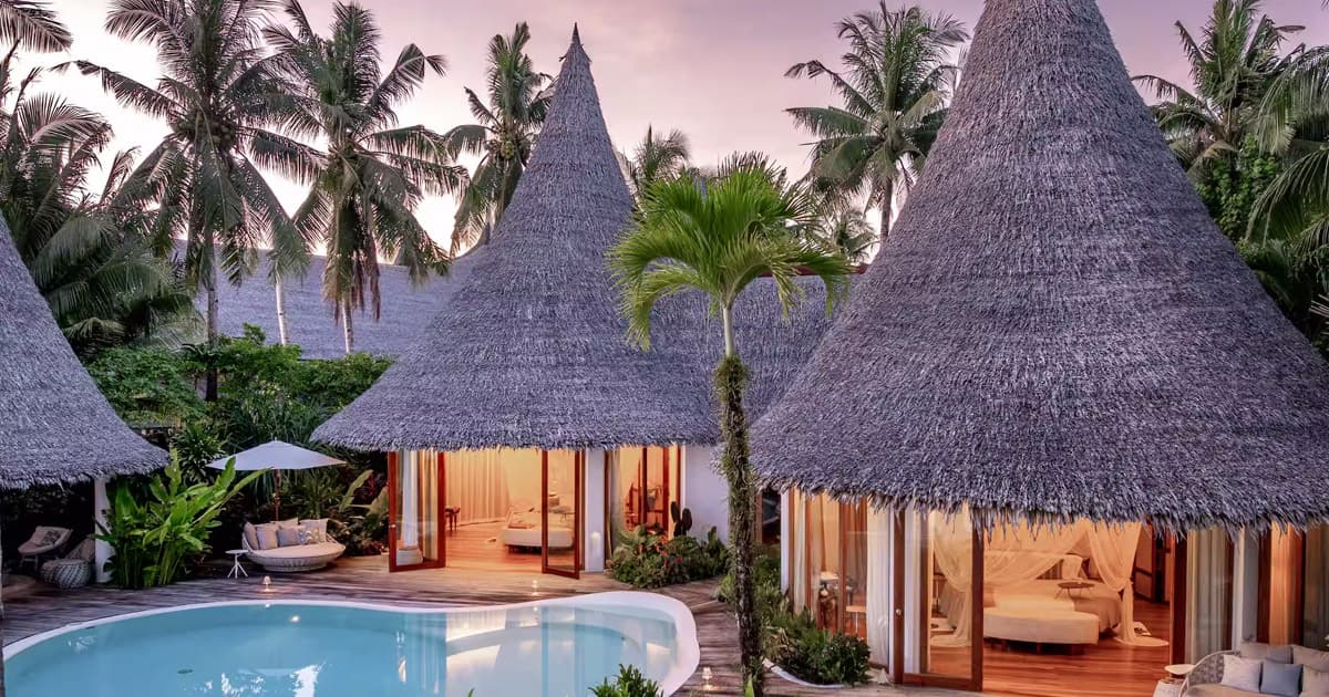 Beachfront villa at Nay Palad